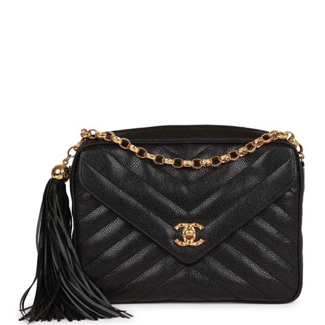 chanel black chevron bag|Chanel Chevron camera bag.